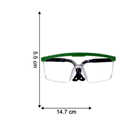 Safety Goggles with Adjustable Temple Length for Eye Protection (1 Pc)