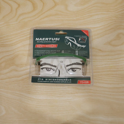 Safety Goggles with Adjustable Temple Length for Eye Protection (1 Pc)