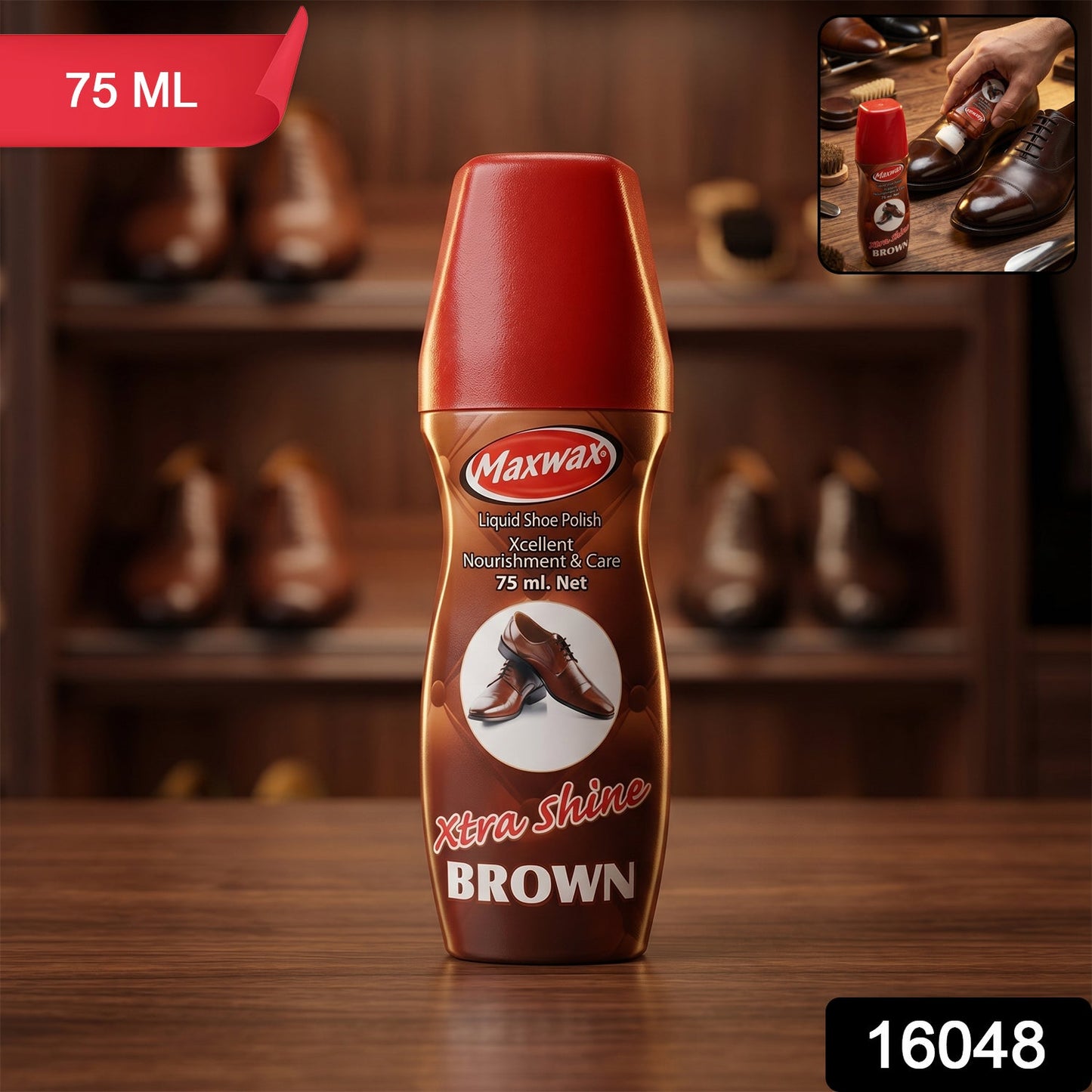 maxwax brown shoe polish