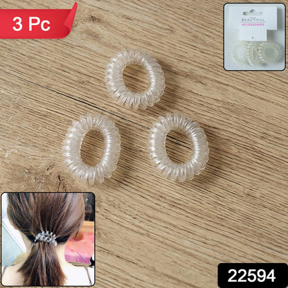 clear coil hair bands