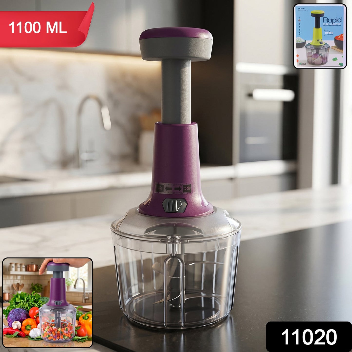 Premium Push Chopper 1100 ML