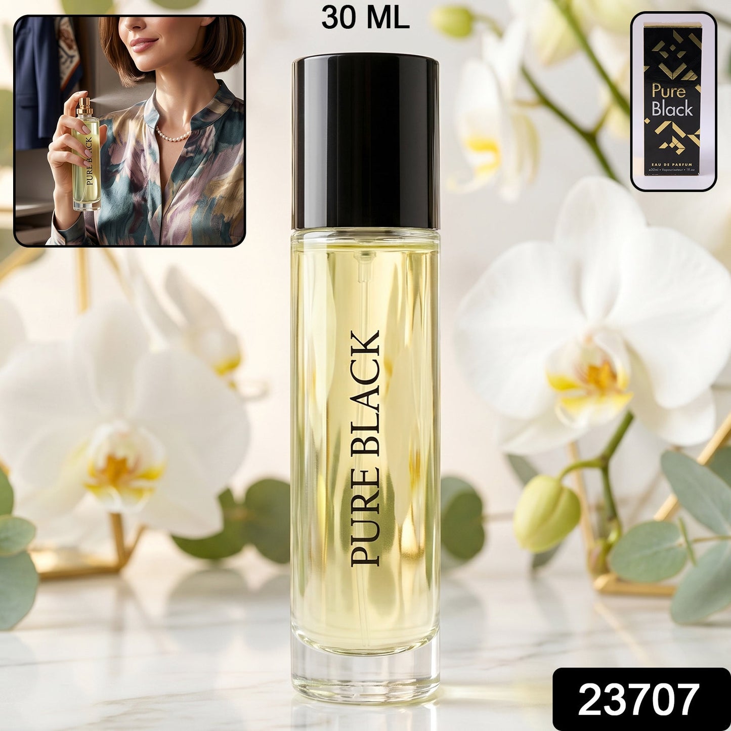 Pure Black EDP Perfume Spray