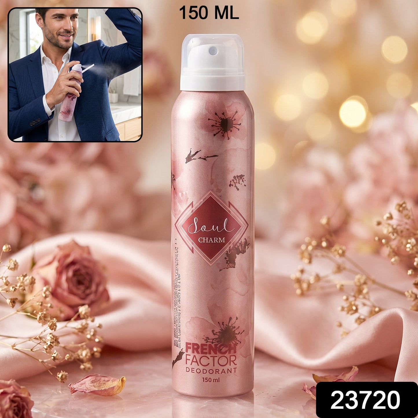 Soul Charm Floral Deodorant Spray 