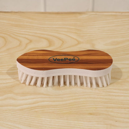 Cloth Washing Brush Wooden Background