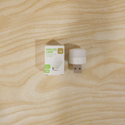Yellow USB LED LAMP Night Light, Plug Small Led Nightlight  (1 Pc)